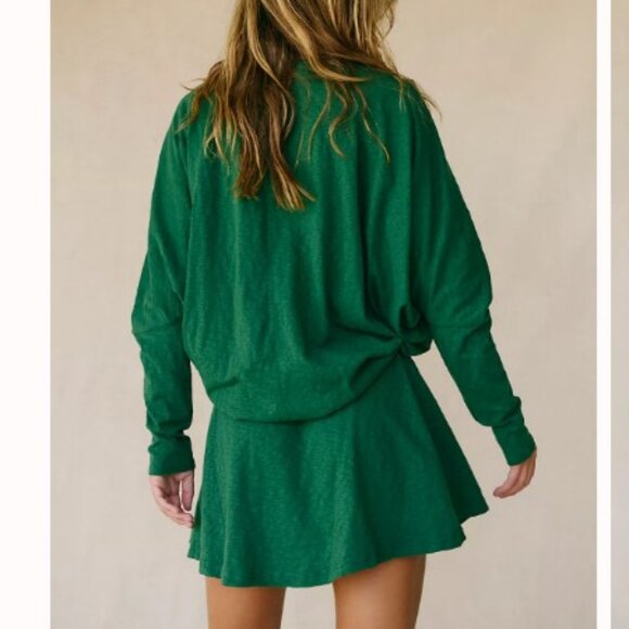 NWT FP Green Mini Dress - Picture 2 of 4